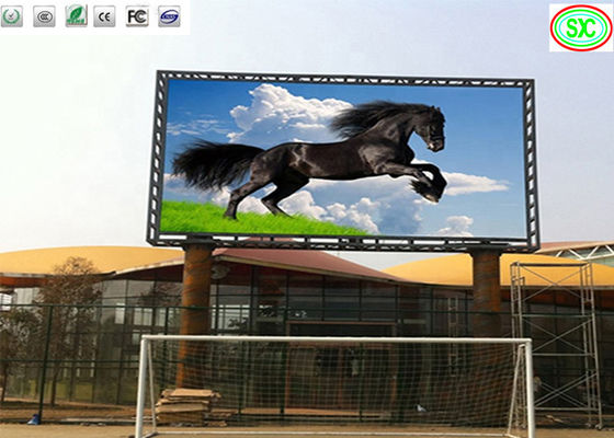 Outdoor Waterproof P10 LED Display 10mm Pixel Pitch 5000cd/M2 Brightness