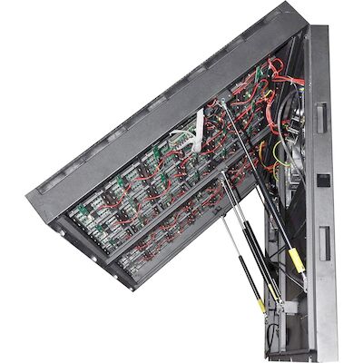 6mm Pixel Pitch Outdoor Full Color LED Display Wireless Control Front/Rear IP65/IP54 Ironed Steel Cabinet 32.5kg Weight