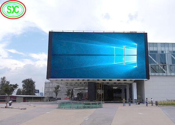 P6 P8 P10 Outdoor Advertising Waterproof 960x960mm Cabinet Fixed led board led commercial advertising display screen