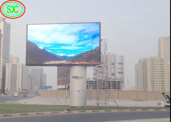 P6 P8 P10 Outdoor Advertising Waterproof 960x960mm Cabinet Fixed led board led commercial advertising display screen