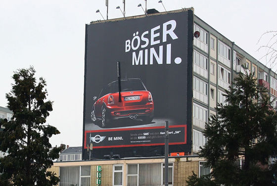 P10 Outdoor full color LED Advertising Screen 10mm Pixel Pitch IP65 Waterproof