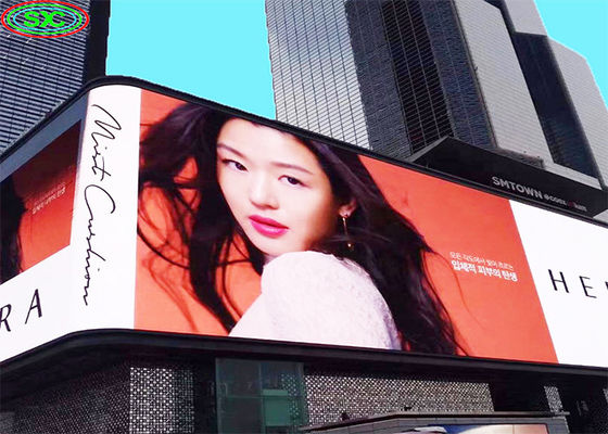 P10 Outdoor full color LED Advertising Screen 10mm Pixel Pitch IP65 Waterproof