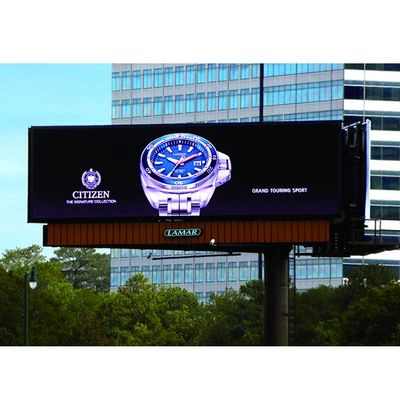 P10 Outdoor LED Advertising Screen 10mm Pixel Pitch IP65 Waterproof high brightness