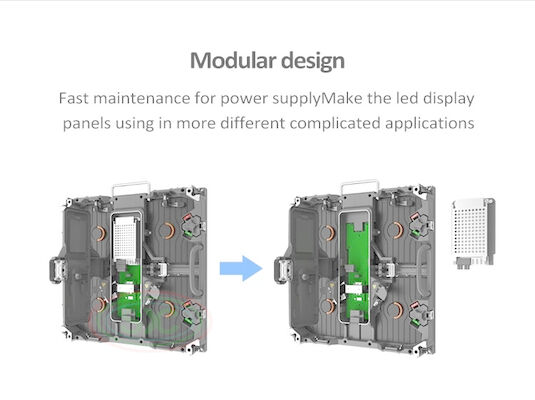 High Brightness SMD2121 Fine Pitch LED Display Die Cast Aluminum Cabinet CE/ROHS/FCC Certified
