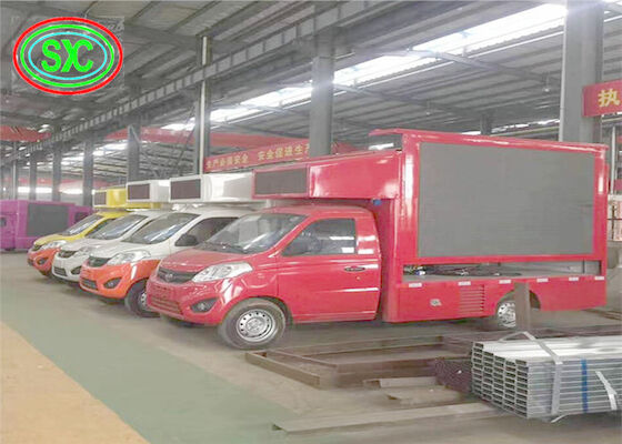 Brand truck two faces with outdoor P6/P8/P10 led display for movable advertising