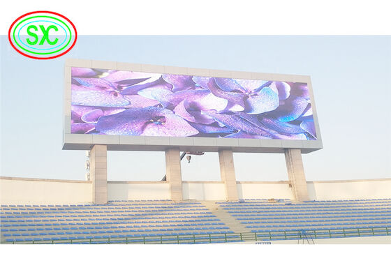 High resoulation full color outdoor P6 LED billboard with columns for advertising