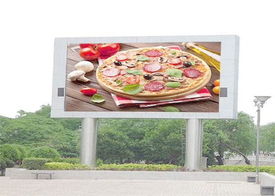 Outdoor Waterproof P10 Full Color LED Display Screen Advertising Billboard With Column
