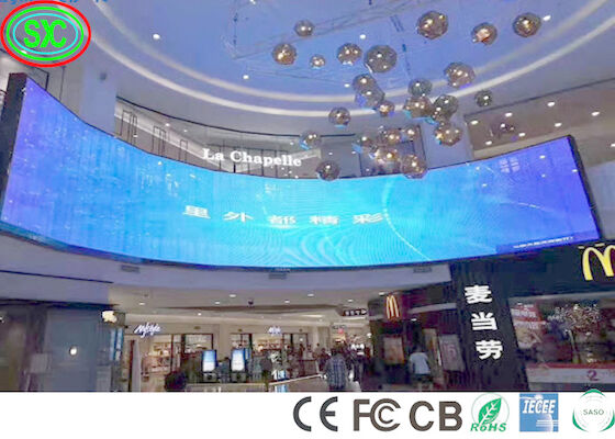 Indoor 1100cd/M2 P3.91 Curved Stage LED Screen 240W/M2 led stage backdrop screen