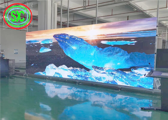 High configuration Full Color Indoor Pixel pitch i P4 brightness 1500 dots RGB LED Display