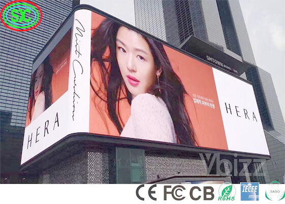 Full Color 6000cd/M2 10mm Pixel Advertising Led Panel SMD3535 led screen outdoor advertising