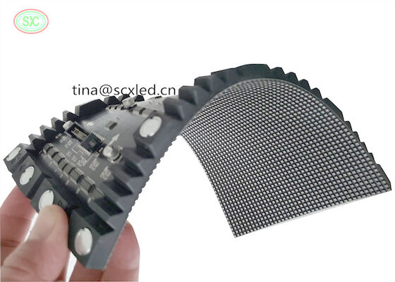 P4 Curving LED Video Screen Curtain Flexible Led Display Module full Color