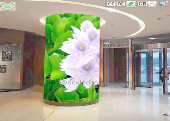 P4 Curving LED Video Screen Curtain Flexible Led Display Module full Color