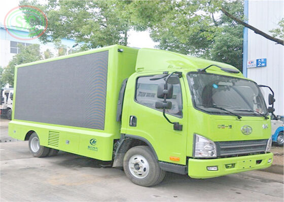 Three sides outdoor trailer truck LED sign LED screen front maintenance LED display