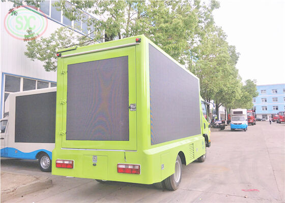 Three sides outdoor trailer truck LED sign LED screen front maintenance LED display