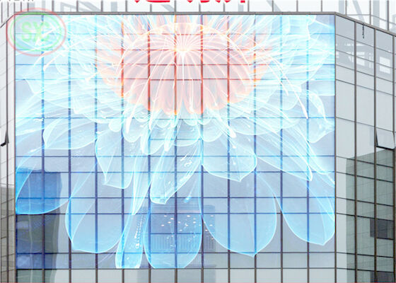 Commercial 1R1G1B Transparent LED TV Screen 1000mmx1000mm Case Size