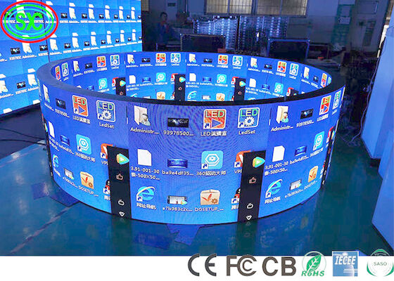 Full color 360 Degree Cylinder LED Display Outdoor Column curve Screen Advertising Billboard