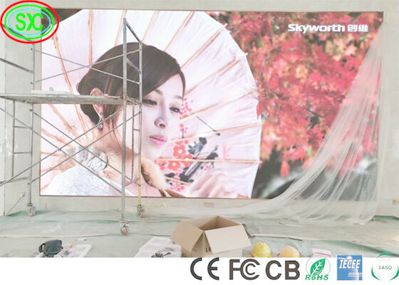 RS485 P2 P3 P4 SMD2121 Advertising LED Video Wall IECEE full color led display screen 	led video wall