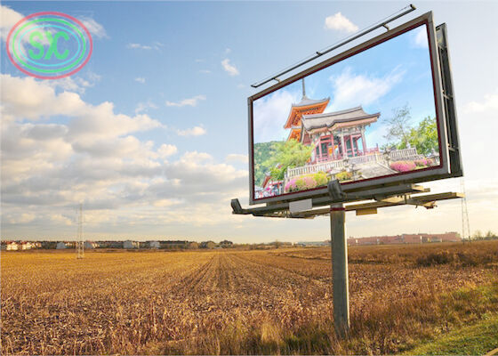 SMD 2727 outdoor P 10 fixed installation LED billboard for commerical advertising