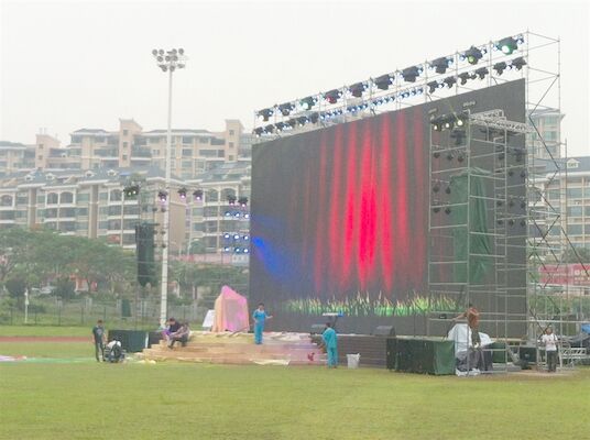 Waterproof IP65 Rental LED Display P4.81 500 x500 mm cabinet Advertising Screens Brightness 6500 Nits