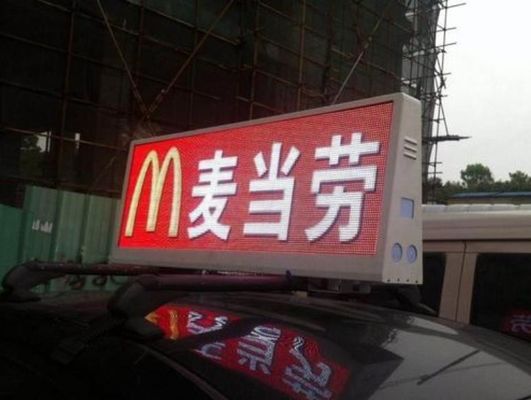 Outdoor P5 Waterproof Full Color Car LED Sign Display With 5mm Pixels IP65