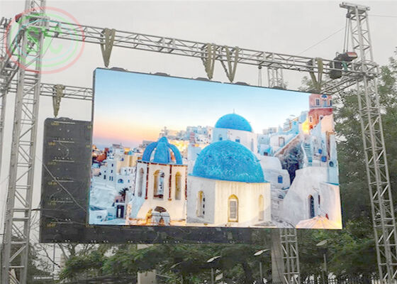 Full color outdoor stage screen P 4.81 LED display 43222 dot pixel density