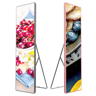 Indoor P3 Portable Led Poster Screen Full Color With Die Catsing Aluminum Cabinet