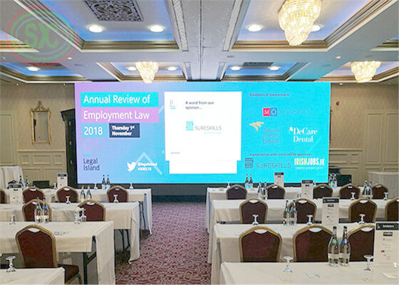 Low consumption indoor LED wall P3, P3.91, P4.81 LED screen for academic meetings