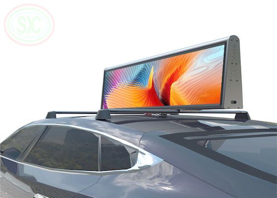 High clarity P5 high brightness taxi led sign/taxi roof led screen/taxi top led display