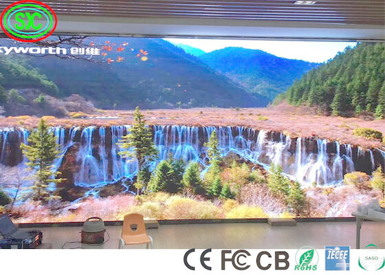 SMD HD P3.91 indoor led display screen audio video function with CE ROHS FCC SASO CB SABER Certificates