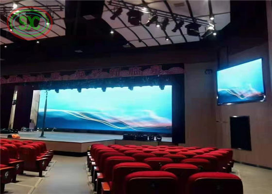 Rental LED Display with modular size 256 by 128 millimeters and resolution 64 by 32 dots delivering visuals for advertising companies