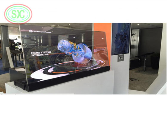1R1G1B Transparent LED Drapery Display IP43 62500 Dots/Sqm 3 Year Warranty
