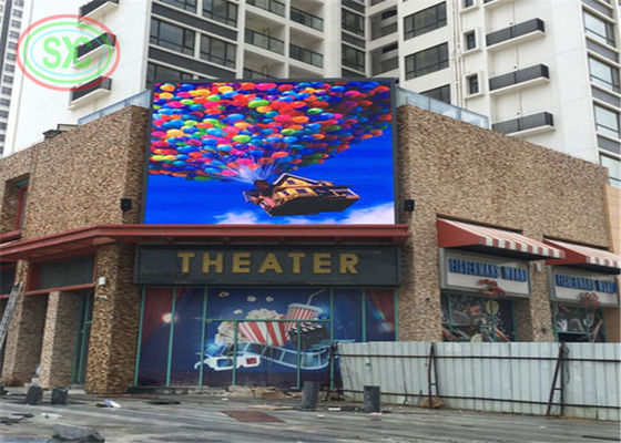 HD outdoor P6 LED panel/ LED screen iron steel panel 960*960 mm mounted on the wall