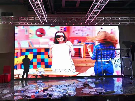 Stage Background LED Display Big Screen P3 P3.9 P4.81,500X500mm or 500x1000mm rental cabinet,1920hz refresh rate