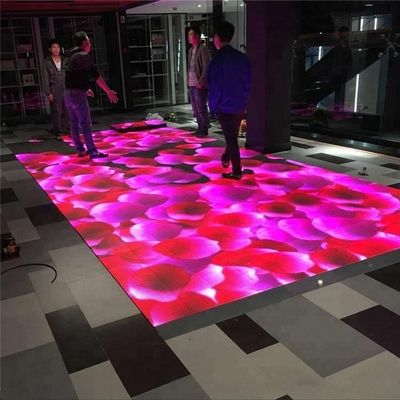 Outdoor Indoor 500x1000mm LED Dance Floor Screen 4.81mm Pixel Full Color
