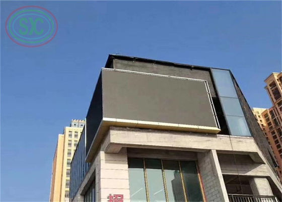 High brightness full-color outdoor P 6 fixed LED screen mounted on the wall for advertising