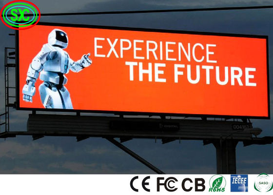 Fixed Full Color LED Die-Cast Aluminum Advertising Screen Iron Cabinet , 111111 Points / Square Meter