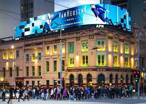 Outdoor Waterproof Full Color P8 Led Display 8mm Pixel 5000cd/㎡ Brightness