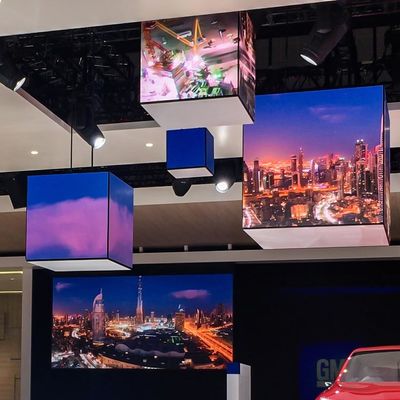 6 Sides Smd3535 2000nits Cube LED Video Wall P3.91mm For DJ Stage