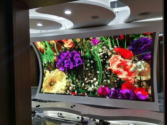 Curved P4.81 6500cd Brightness Stage LED Screens 500mm*500mm Cabinet 1R1G1B，3840hz  refresh rate，Novastar contorl