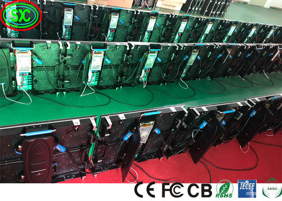 IP43 SMD2121 65410 Dots /Sqm Rental Led Display P3.91 1R1G1B For Concert led display