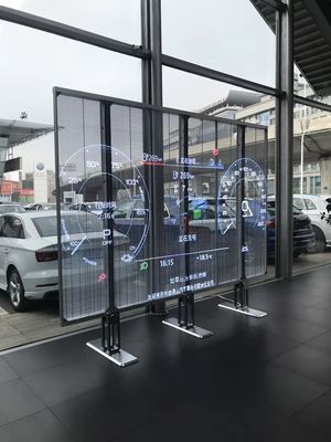 Outdoor Glass Advertising Transparent LED Screen 500x1000mm p3.91 for window led display,1920hz Nova brand control