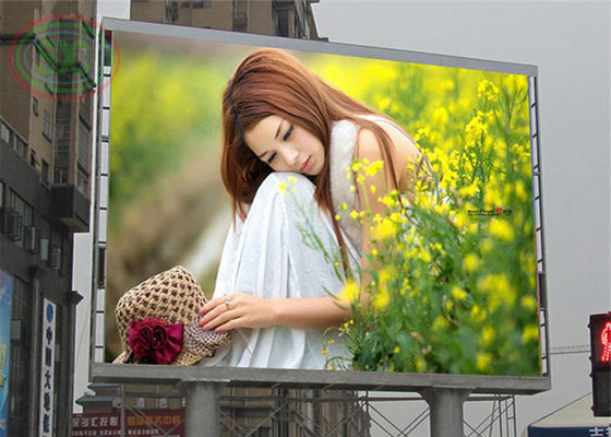 Simple iron steel cabinet outdoor P10 LED panel with structure for outdoor advertising