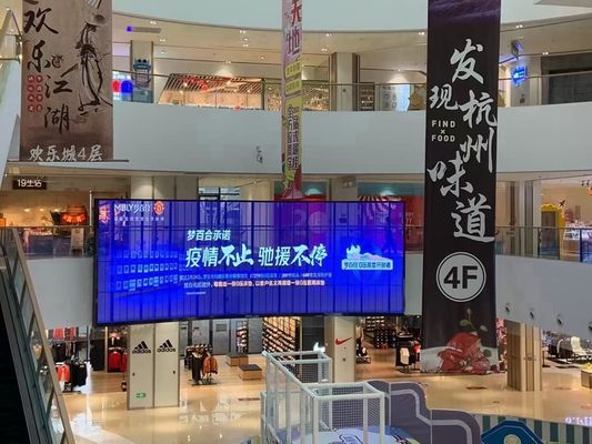 P3.91mm-7.82mm Transparent LED Screen Panels High Brightness Full Color