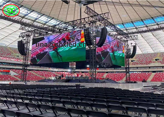 Rental Usage Stage HD SMD 3in1 P3.91 Indoor Outdoor Full Color LED Display Screen With Aluminum Cabinet 24pcs Panels