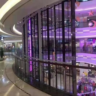 Indoor Shopping Mall Elevator Jewelry Store Advertising P3.91 Transparent LED Screen