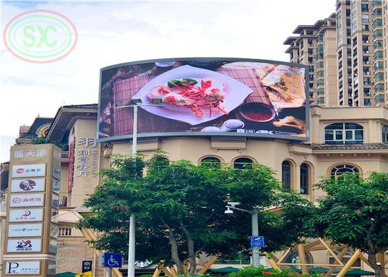 1R1G1B Full color 6mm Pitch Outdoor Led Advertising Screens panel 6500cd/m2 Brightness