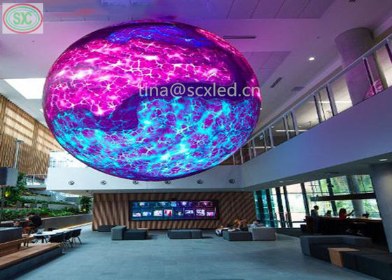 Indoor High Resolution LED display P2 P2.5 P3 P4 P5 Curved LED Sphere Screen HD LED Cube Screen