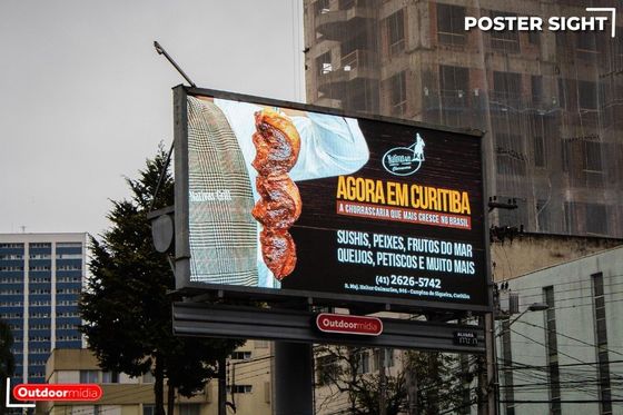 P5 Outdoor Waterproof LED Digital Signage Full Color Brightness HD High Refresh Rate