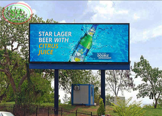 High resoulation full color outdoor P6 LED billboard with columns for advertising