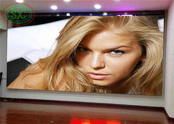 High Resolution screen Indoor Full Color LED Display P4 mounted on the wall